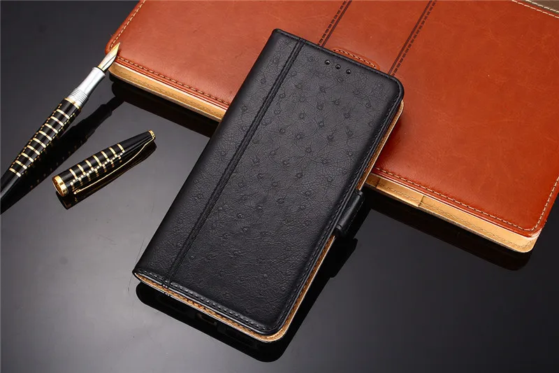 Черный Чехол для xiaomi mi 8 lite Роскошные Винтаж кожаный чехол с откидной крышкой Funda для xiaomi mi 8 lite чехол с подставкой слот для карт mi 8 lite - Цвет: Черный