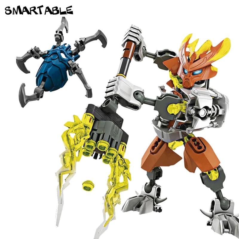 Smartable BIONICLE Protector Of Stone + Master of набор строительных блоков Pohatu игрушки для мальчиков
