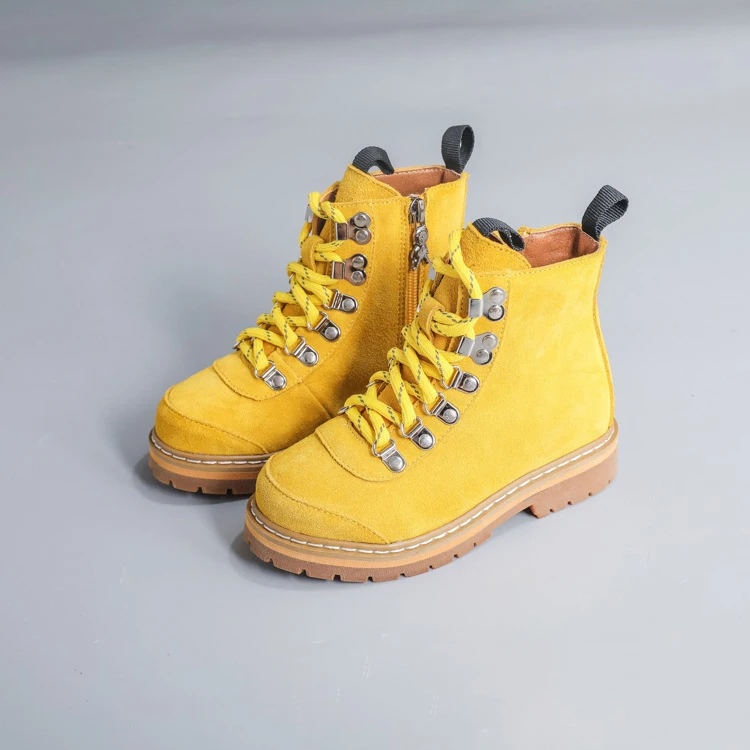 Botas de Marca de Alta Botas de Todos os Jogos Sapatos de Camurça Aadct Moda Meninas Botas Meninos Qualidade Crianças Pequenas Outono 2020 14 High Quality Mamãe e Bebê