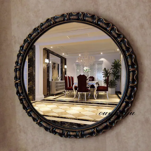 Large Decorative Cosmetic Antique Wall Bathroom Mirror With Large Decorative Cosmetic Antique Wall Bathroom Mirror With Frame Vintage Round Wedding Gift