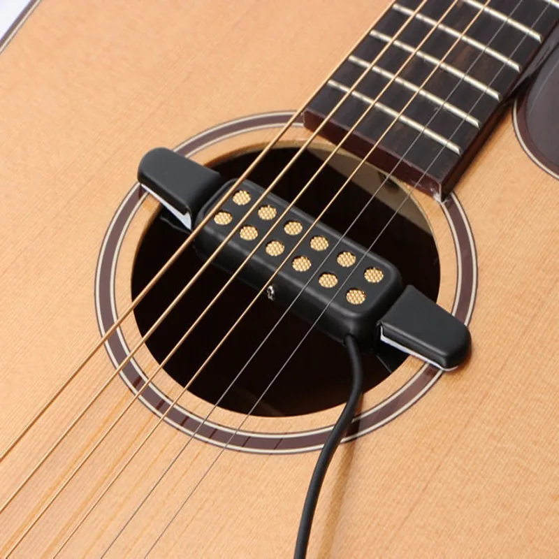 Профессиональный Классический Акустическая гитара Пикап усилитель преобразователя гитара Пикап Звук отверстие Музыкальные инструменты