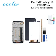 Ocolor для UMI Umidigi S2 F602517VA ЖК-дисплей и сенсорный экран+ рамка дигитайзер Замена+ Инструменты+ закаленное стекло для UMI S2