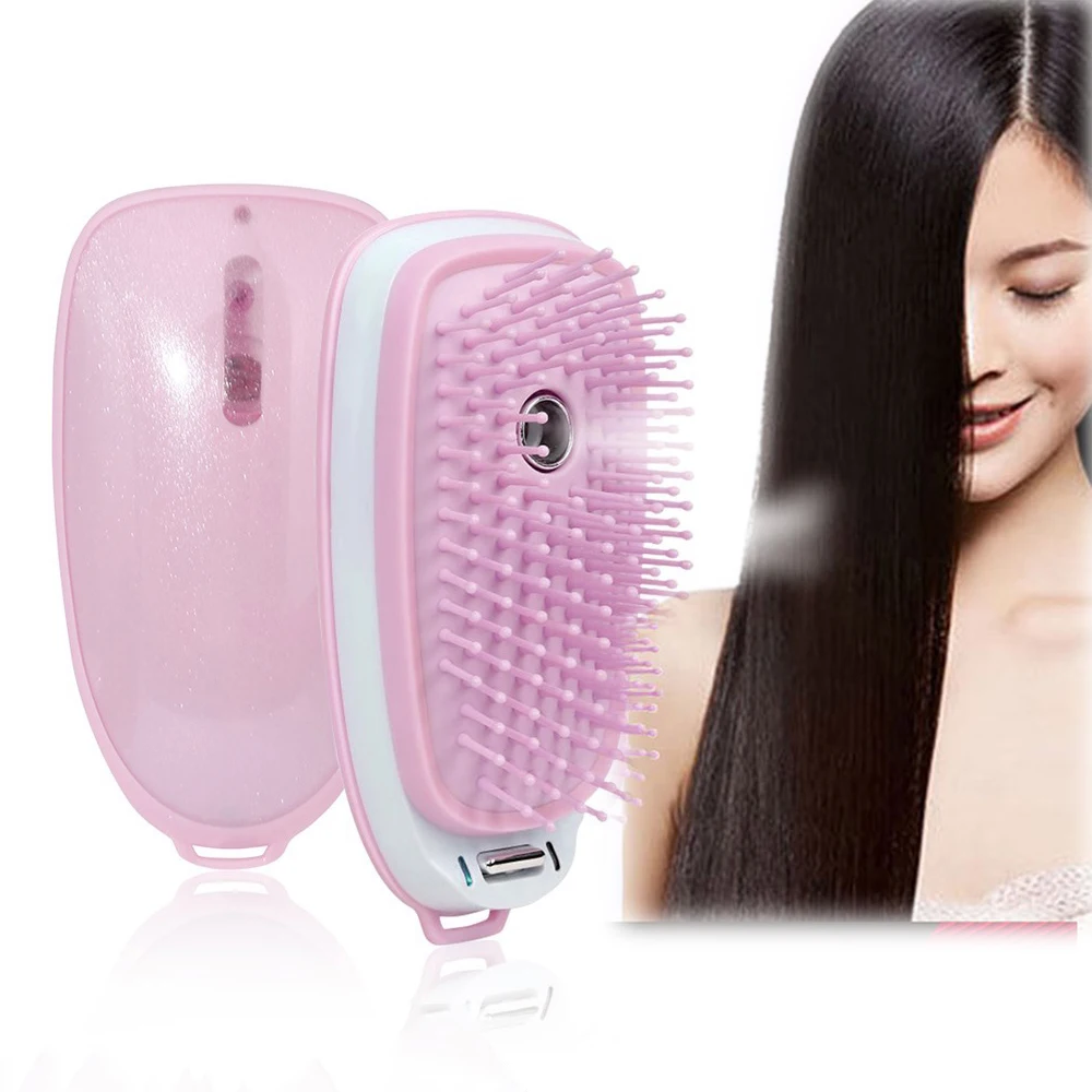 Professional Steam Fast Hair Straightener Comb Nano Spray And Vibration