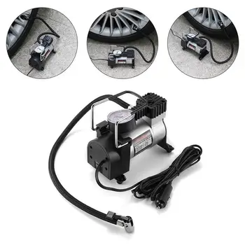 

12V Displacement Portable Air Compressor Pump With Cigarette Auto Tire Inflator for Cars Bicycles Balls SUV Bicycles Motorcycles
