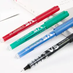 LifeMaster пилот V5 гелевая ручка Hi tecpoint картридж Системы ролика Шариковая ручка с тонким стержнем 0,5 мм 6 шт./лот иглы черный/красный/синий
