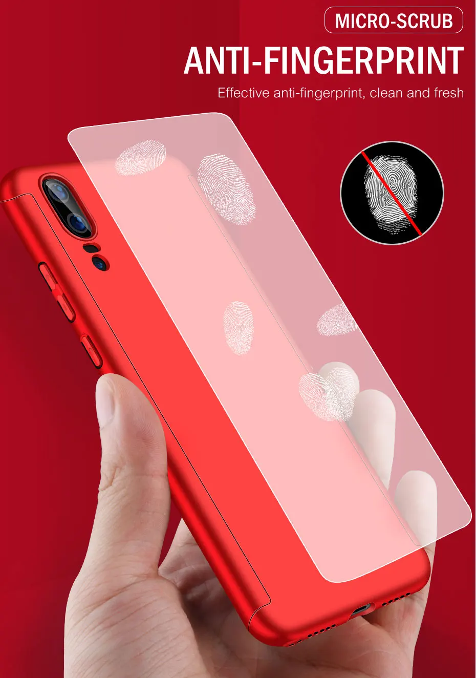 MOUSEMI Hard Case For Huawei P20 Lite Back Cover 360 Full Body With Tempered Glass On For Huawei P20 Lite P10 Lite P10 Plus Case (5)