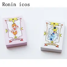 Аниме 54 шт. Косплей карты Captor Sakura KINOMOTO Таро С Клоу Карты Покер Волшебная Книга набор в коробке Prop подарок игральные карты Des