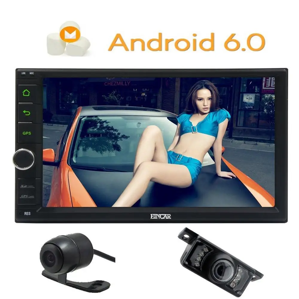 EinCar Android6 0 Car no dvd Stereo GPS Navigation 2Din Car Radio font b Multimedia b