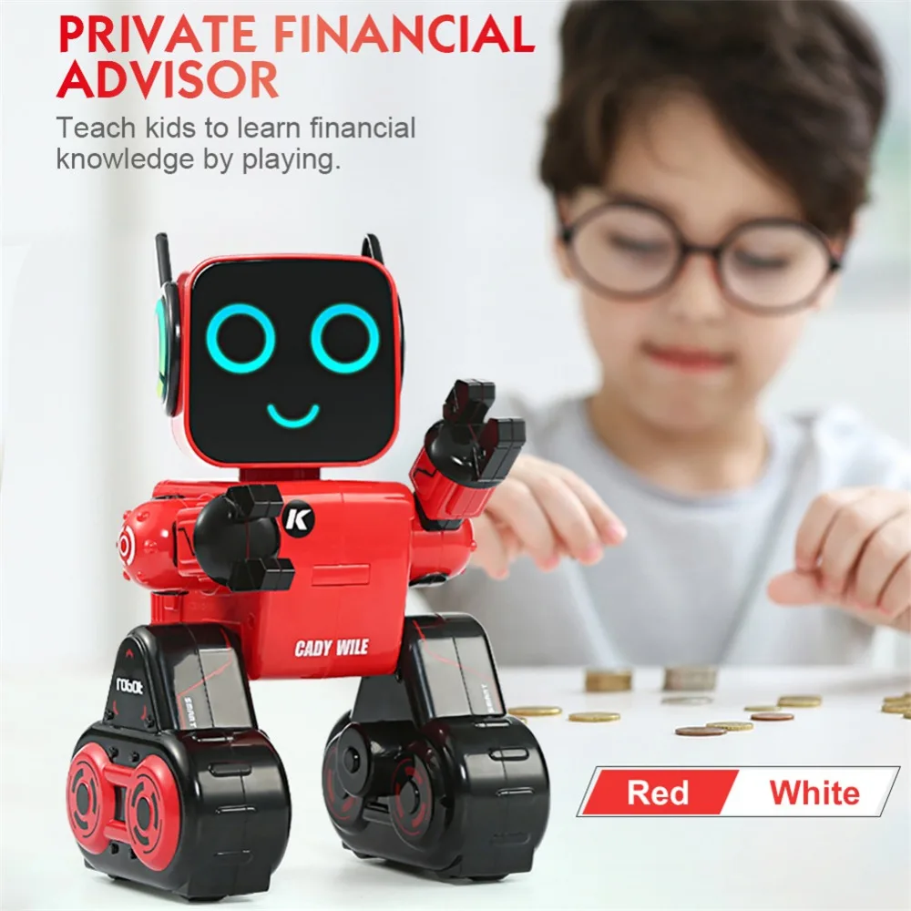 

JJRC R4 Cady Wile 2.4GHZ Intelligent Remote Control Roro-advisor Intelligent Robot (Built-in Battery)