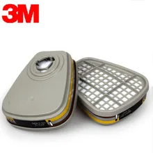 3M 6057 маска органический пар/кислотный газовый картридж фильтр NIOSH& LA сертифицированное использование с 3 м 6000/7500 серии полуреспиратор