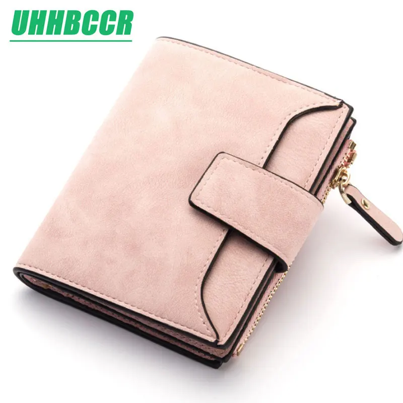 

2019 Leather Women Wallet Hasp Small and Slim Coin Pocket Purse Women Wallets Cards Holders Luxury Brand Wallets Designer Purse