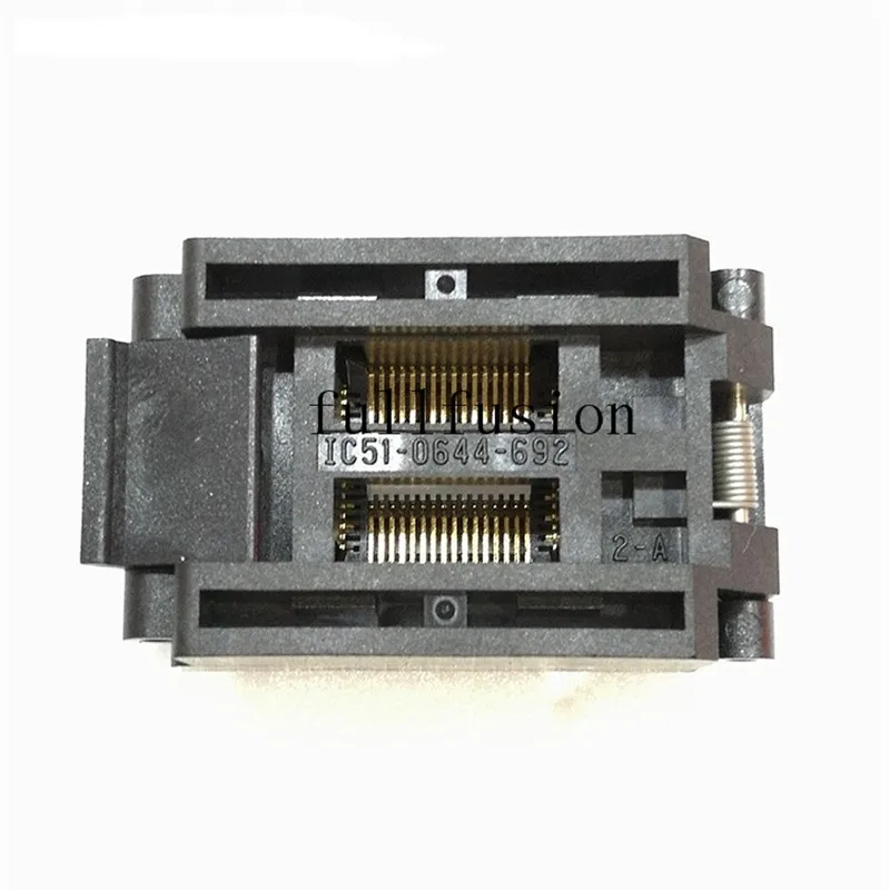 IC51 0644 692 QFP64P IC тесты разъем 0 8 мм Шаг yamichi гореть в разъем|Промышленные компьютеры и