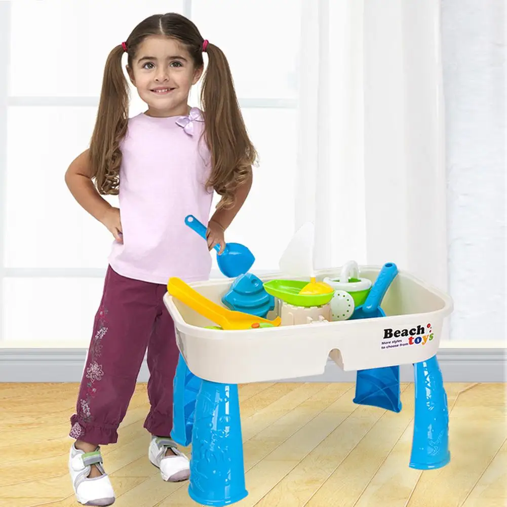 

Children's Beach Toy Set Safe Non-toxic Summer Swimming Sand Digging Table Water Puzzle Toys For Kids Over 3 Years Old