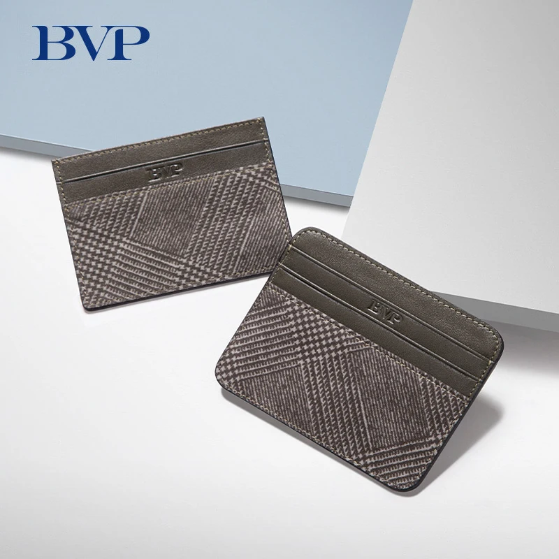 BVP роскошный брендовый Винтажный Мужской держатель для кредитных карт из