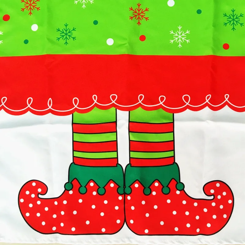 Горячая Распродажа Рождественский комплект одежды из 2 предметов, новинка, принт «эльфы» напечатанная, на стол коврик настольный коврик Рождественский Настольный коврик