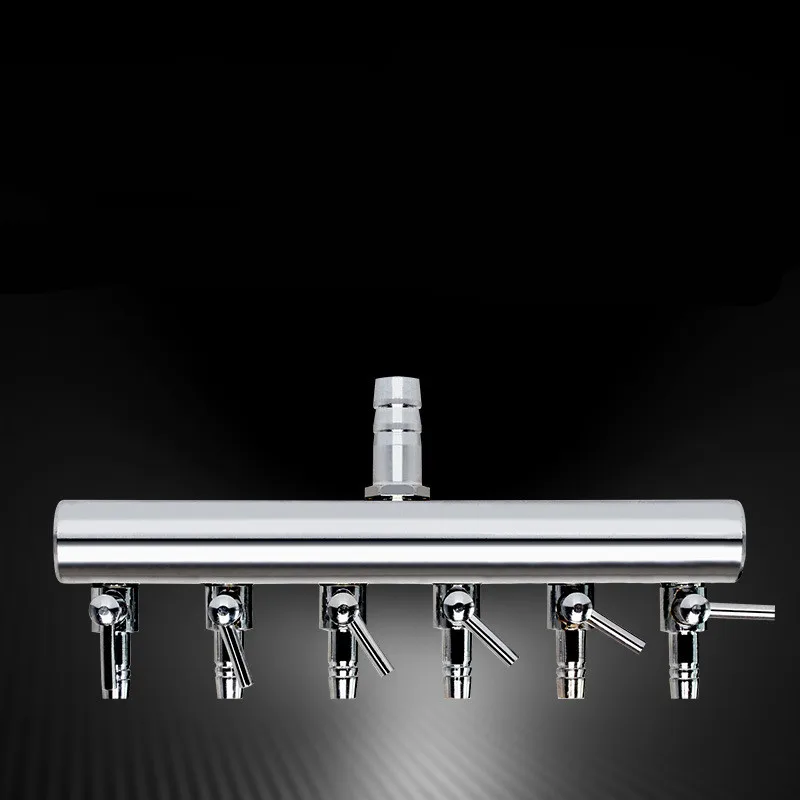 

Aquarium Tank Air Pump Flow Tube Pipe Line adjust air pump stainless steel Regulator Fish Tank Line Divider 8