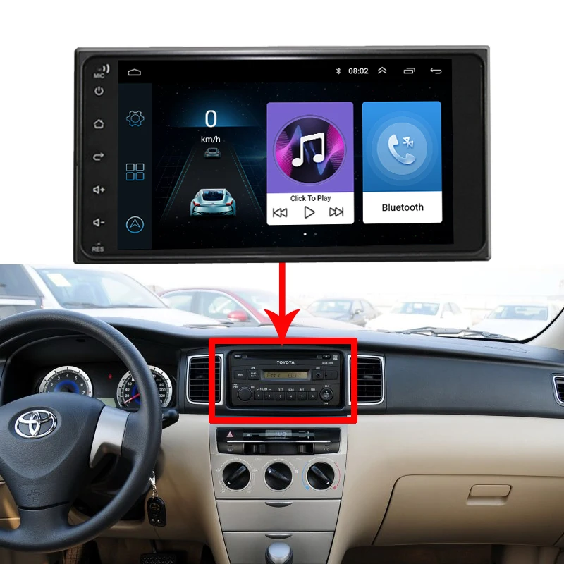 Android 8 1 автомобильный мультимедийный плеер dvd для toyota corolla с автомобильным радио и