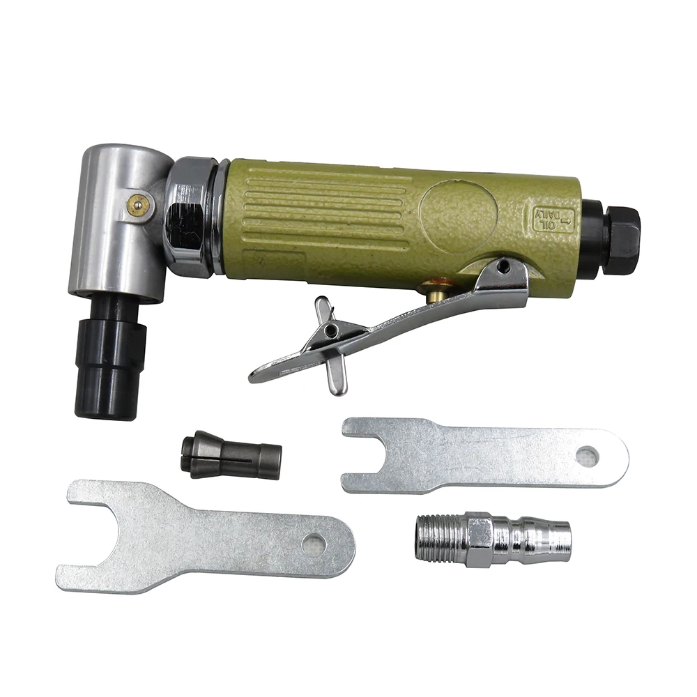 

90 Degree Air Die Grinder 1/4 inch Pneumatic Angle Die Grinder Tool Air Angle Grinding Machine Air Screw Driver for Woodworking