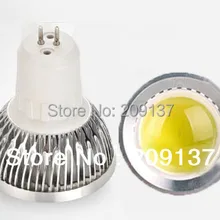 Лидер продаж 5 Вт GU5.3/MR16 110 V-240 V Dimmmable/без затемнения COB Светодиодный свет лампа Прожектор холодный белый/теплый белый цвет;