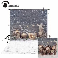 Allenjoy Профессиональный Рождественский фон для фотосъемки зимние снежинки звезды Декорации для детей Фон для фотосъемки