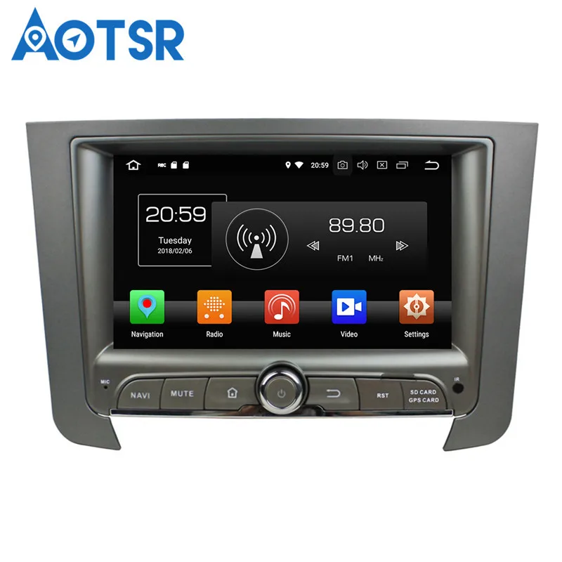 Sale Aotsr Android 8.0 7.1 GPS navigation Car NO DVD Player For Ssangyong Rexton 2014 multimedia radio recorder 2 DIN 4GB+32GB 4