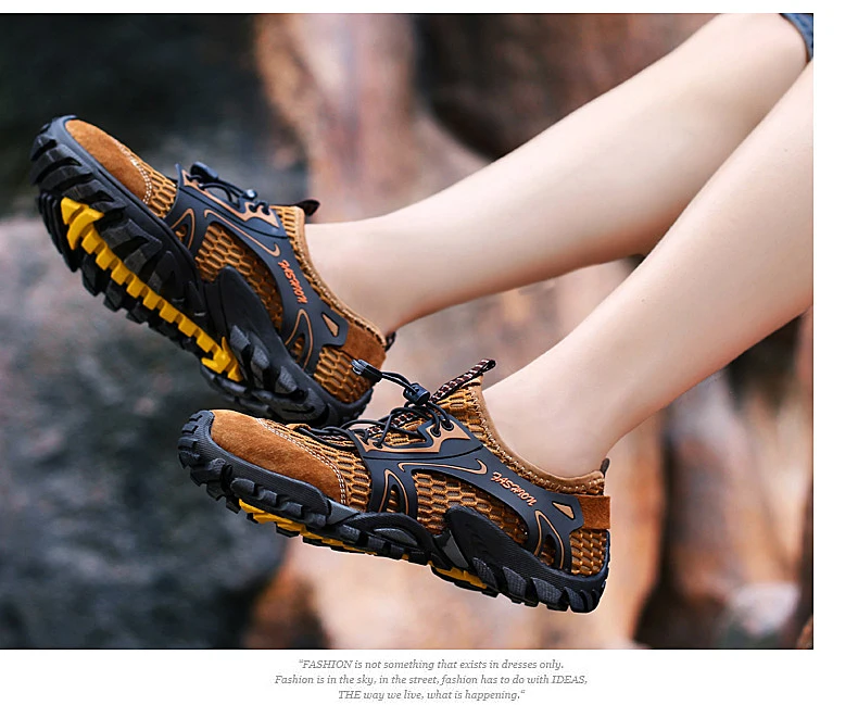 Мужские уличные кроссовки, дышащая мужская походная обувь, мужская спортивная уличная альпинистская обувь, сандалии, летняя Треккинговая водонепроницаемая обувь