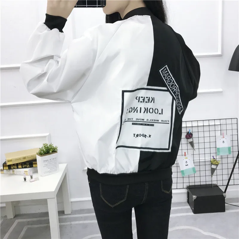 Best  Bomber Jackets 2019 New Women New Women's Basic Jacket Fashion Windbreaker Outwear Female Baseball 