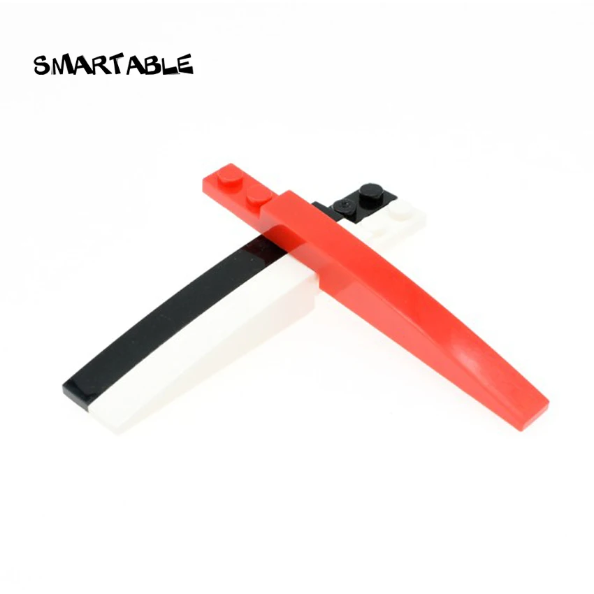 Smartable Slope 곡선 1x10 빌딩 블록 MOC 부품 어린이를위한 학습 장난감 스팀 호환 주요 브랜드 85970 도시 20 개/몫
