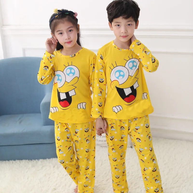 

Autumn Winter Children Pajamas Long Sleeve High-grade printing Kids Pretty Girl Clothes Suit Children's Pyjamas Boy Home Clothes