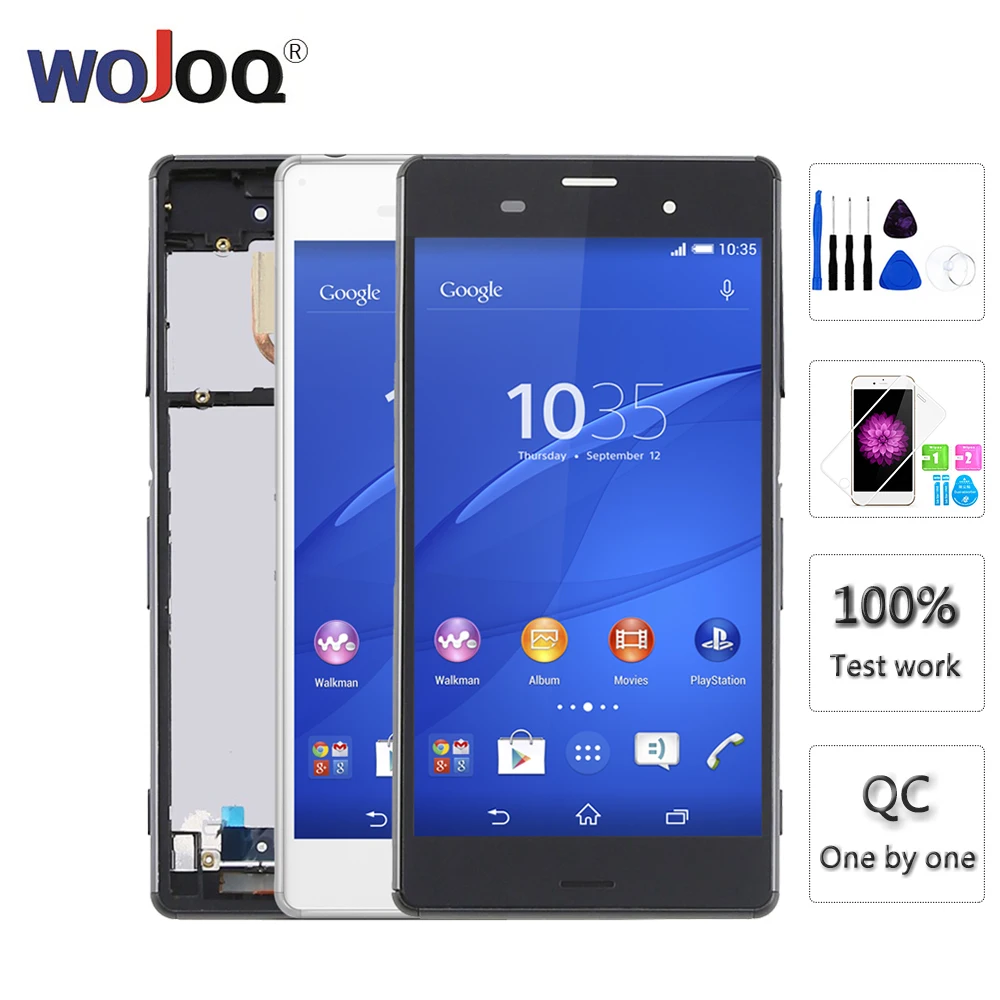 

Original 5.2'' LCD For SONY Z3 L55T Display Screen Touch Display with Frame Replacement for Z3 D6603 D6653 D6633