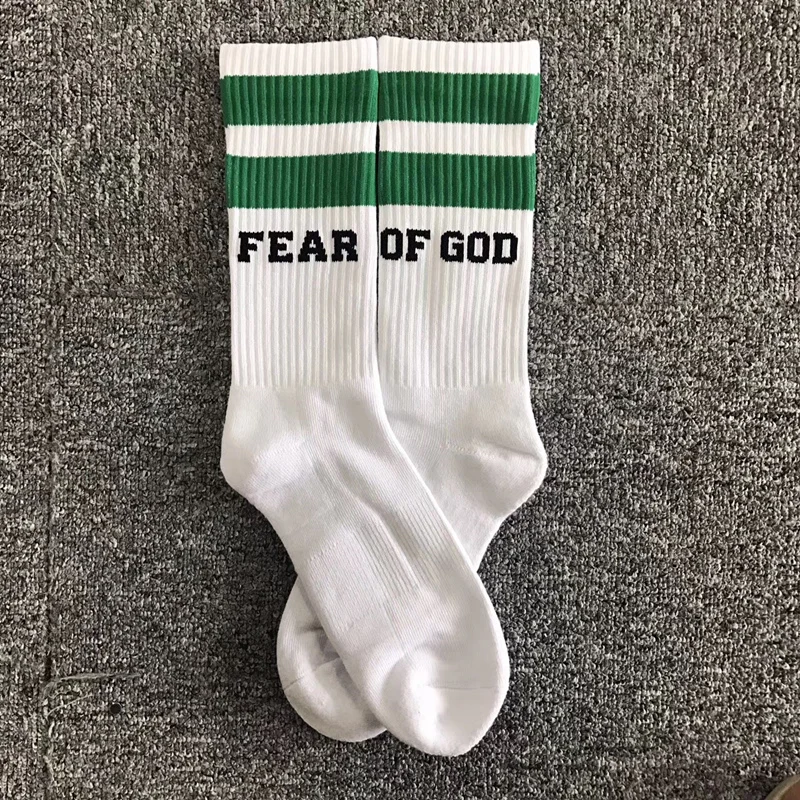 

Fear Of God season 5 Men Women Socks Kanye West Hip Hop Harajuku Long Socks Justin Bieber medias happy funny baseball high socks