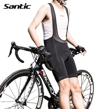 Santic Велоспорт нагрудник шорты дышащие эластичные летние короткие расстояния дорожный велосипед Мужская одежда для верховой езды майки спортивные на открытом воздухе