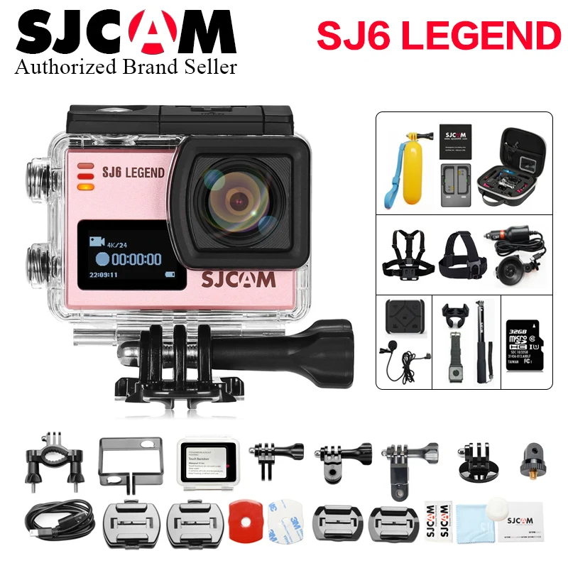 

Original SJCAM Sj6 Legend Wifi Notavek 96660 4K 16 MP Touch Screen Waterproof Diving Sj remote Sports better go pro Action Cam