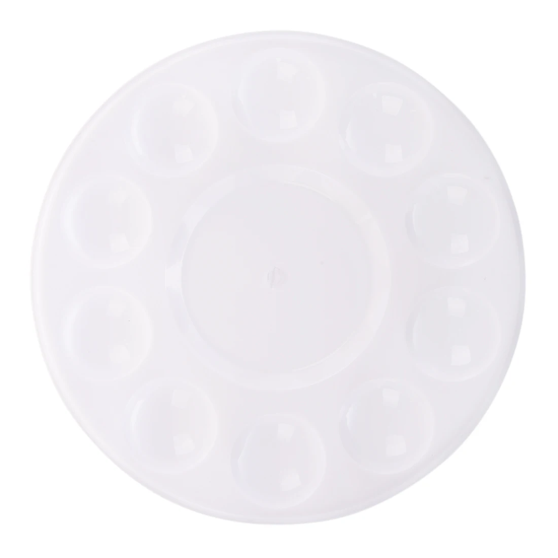 BLEL Hot 10-Well Круглый Профессиональный Сильный и светильник пластиковая палитра для краски лоток-белый - Цвет: White