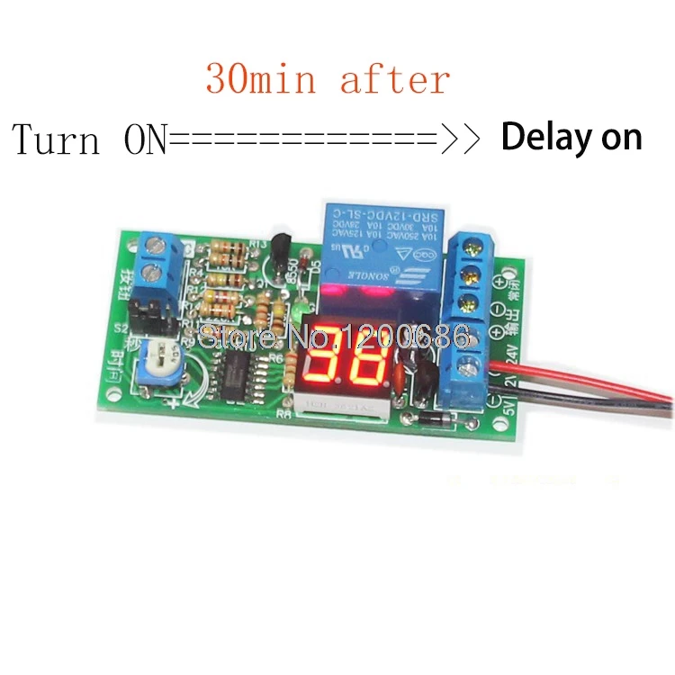 Delay On Switch Timer Relay Dc 12v Delay Timer Control