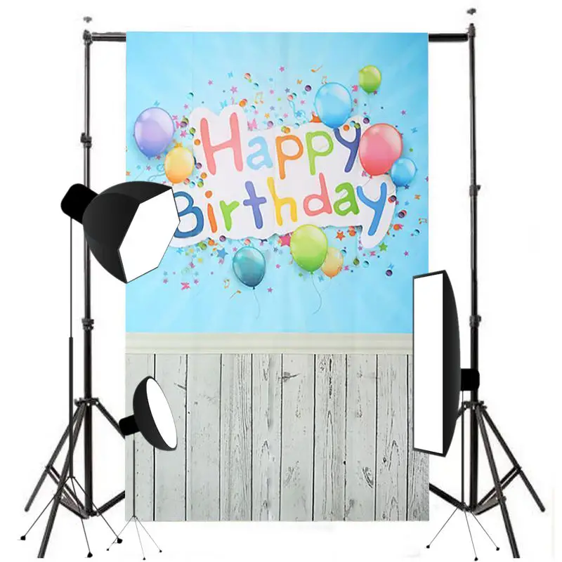 

New 3x5ft Waterproof Vinyl Birthday Backdrop Balloon Wall Photography Background Photo Props for Photography Parties Bars