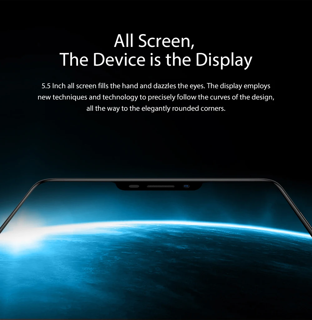 Смартфон Blackview A30, 5,5 дюймов, 19:9, полный экран, четырехъядерный процессор MTK6580A, 2 Гб+ 16 ГБ, Android 8,1, две sim-карты, 3G, Face ID, 8 Мп, мобильный телефон