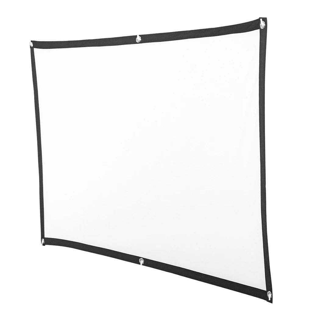 Soft Projector Screen Film Home Cinema Movie Screen Projection 100%polyester material folding packaging small size HD projection