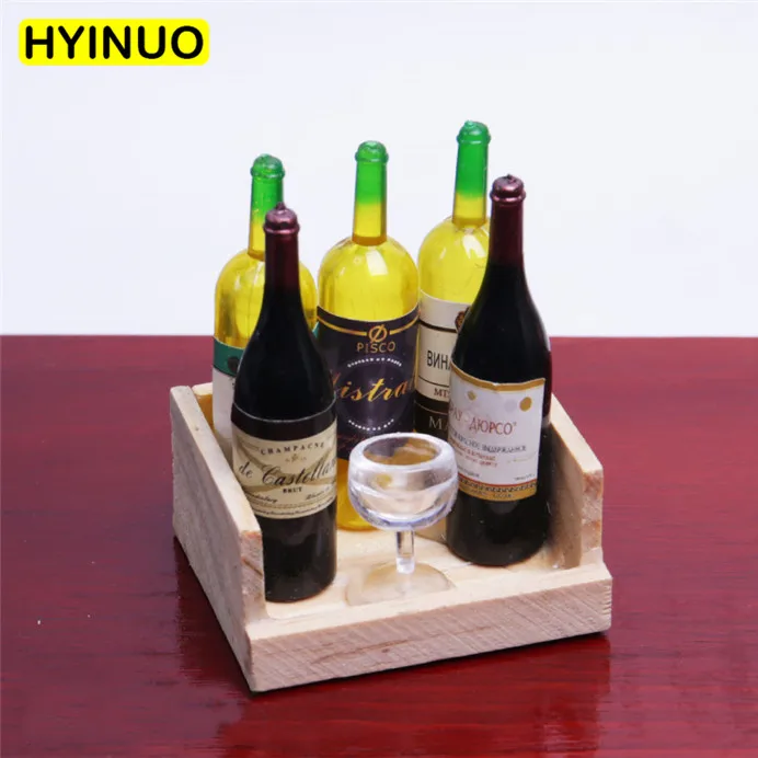 

6 Models 1/6 Scale Men Fashion White Wine Wooden Frame Wine Rack Female Male Playing Toy for 12" Action Figure Body Accessory