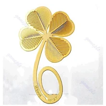 Чтение четырехлистный клевер металлический зажим подарок Закладка Книга Марка для детей горячая распродажа