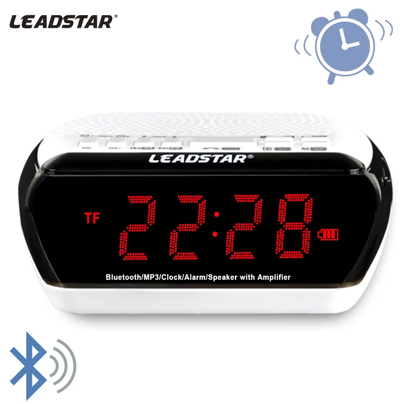 

Leadstar BC-02 Christmas Gift Cheap Wireless Mini Multifunctional Bluetooth Speaker Clock Bluetooth Vibration Speaker XMAS