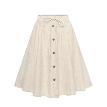 Женская Полосатая плиссированная юбка однобортная мягкая удобная элегантная дамская простая кружевная Высокая талия простая юбка для расклешонное BB3