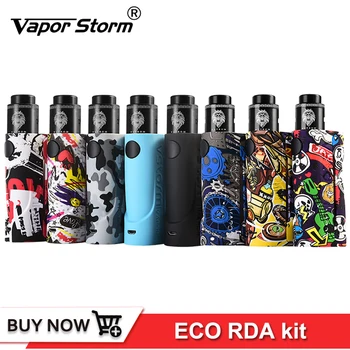 

Vapor Storm Electronic Cigarette kit ECO Bypass Mod Max 90W 510 Lion RDA 24mm DIY 3 Stages Airflow Control Vape Support RDTA