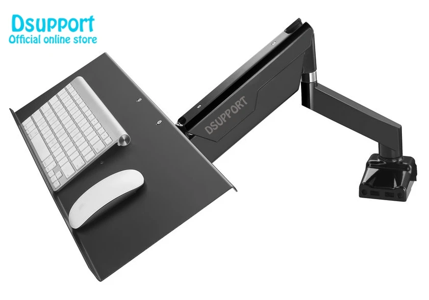 Bandeja de Teclado com Furo de Montagem Suporte de Teclado de Trabalho Fixo com Monitor 100x100mm para Faça Vesa Você Mesmo Titular Braço Mod. 1469581 - Image 2
