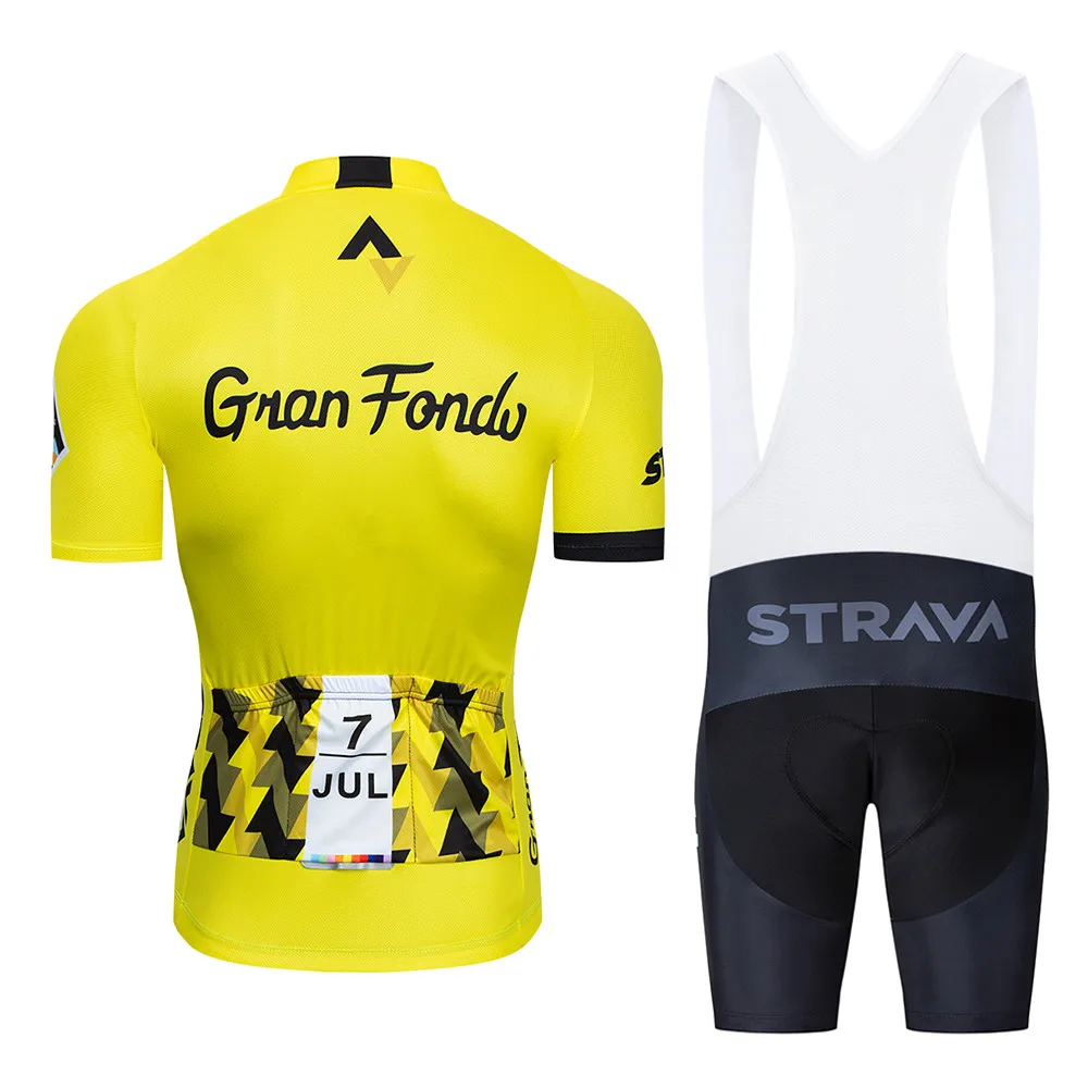 STRAVA Pro Team, летний комплект из Джерси для велоспорта, одежда для велоспорта, дышащая мужская рубашка с коротким рукавом, велосипедные шорты, 20D гелевая подкладка