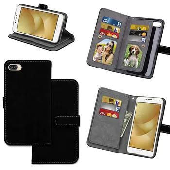 

Book Case For Asus Zenfone 4 Max ZC554KL Leather Wallet Bags 9 Slots Housing For Coque Asus Zenfone 4 Max ZC520KL Phone Case