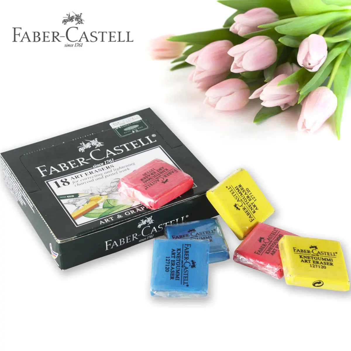 

LifeMaster Faber Castell Colorful/Grey Kneadable Eraser For Charcoal Pencils Art Soft Modeling Clay Non Toxic 127120