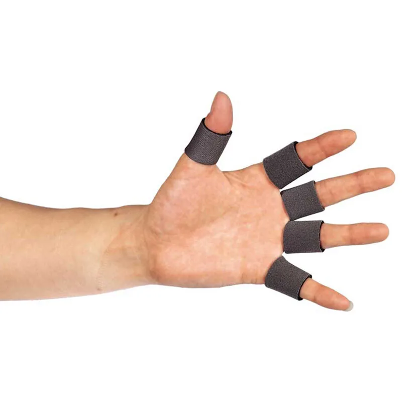 

10Pcs Wrist Protect Sports Stretchy Finger Guard Bands Bandage Support Wraps Arthritis Aid Finger Sleeve