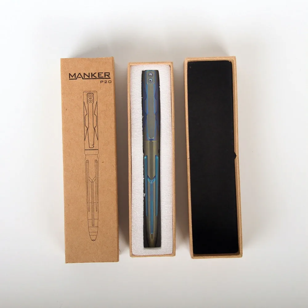 Manker P20 Titanium TC4 тактическая ручка из вольфрамовой стали стеклянный выключатель