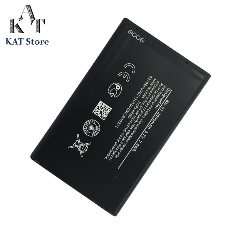Мобильный телефон Аккумулятор для Nokia XL 4G RM 1030 1042 1061 2000mAh BN 02 Аккумуляторный